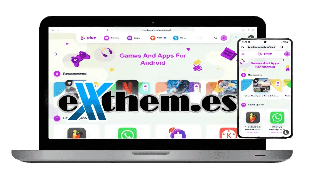 5Play Themes WordPress APK theme interface showing auto-post features and responsive layout