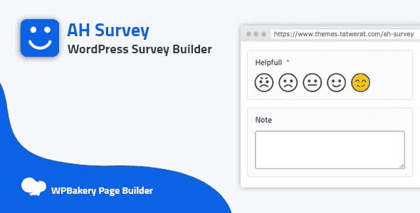 AH Survey WordPress survey builder plugin interface