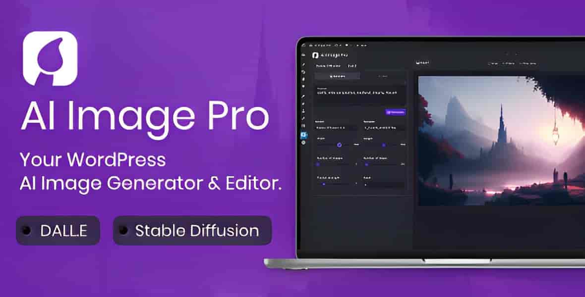 AI Image Pro WordPress AI image generator plugin dashboard interface