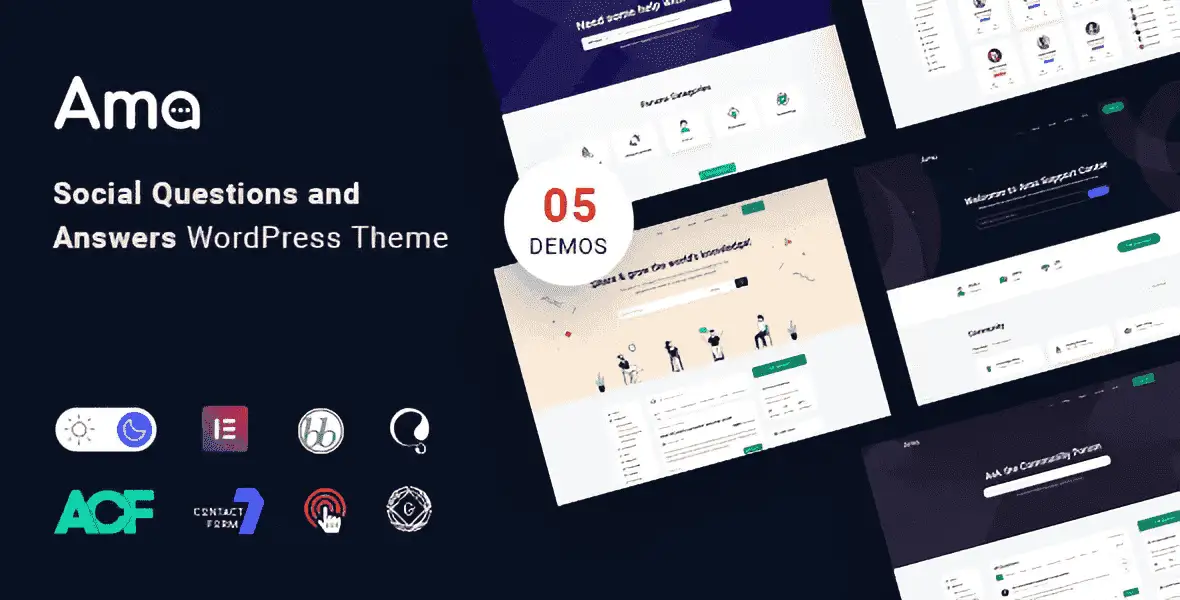 AMA bbPress Q&A forum WordPress theme for community discussions
