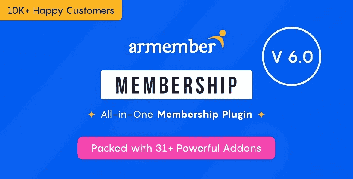 ARMember WordPress membership plugin dashboard with content restriction and payment gateway options