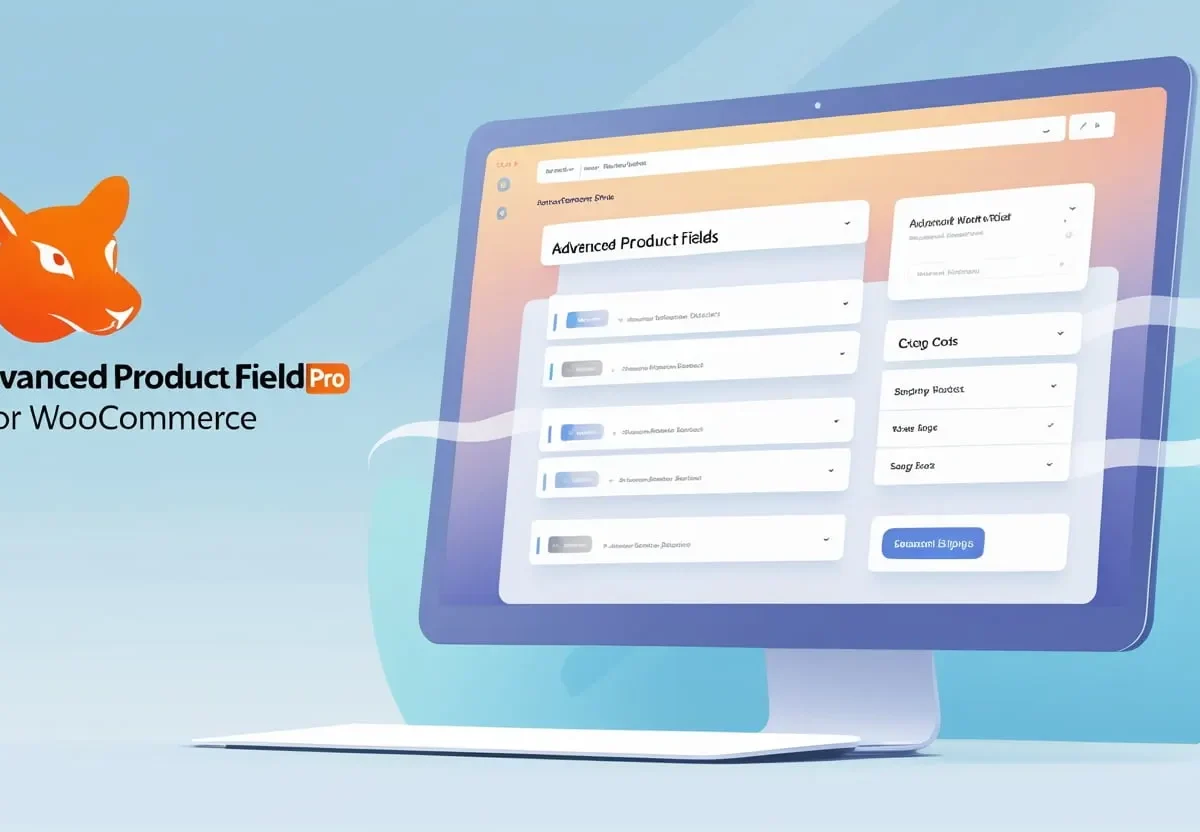 Advanced Product Fields Pro WooCommerce custom fields plugin interface showing multiple field types and conditional logic options