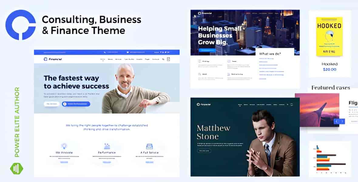 Advisero Consultancy WordPress theme homepage showing professional consulting website design with service sections, team profiles, and client testimonials