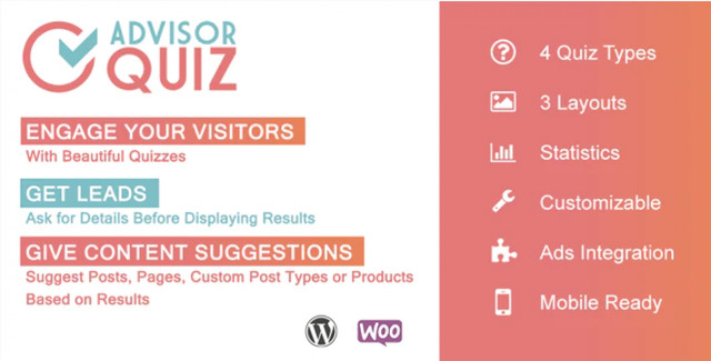 Advisor Quiz WordPress quiz plugin for product recommendations and lead generation