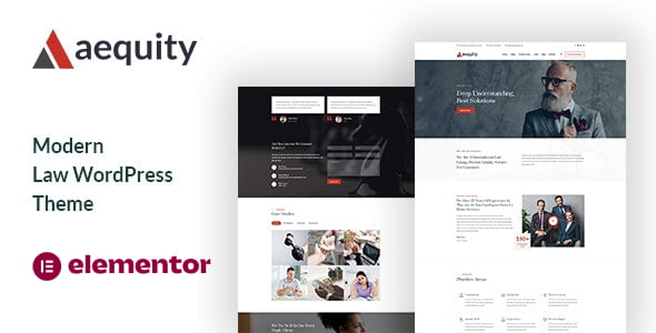 Aequity law WordPress theme for legal websites