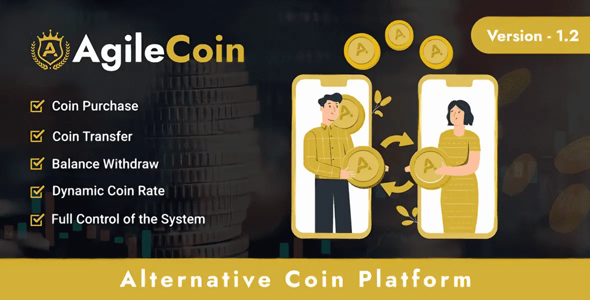 AgileCoin altcoin platform PHP script dashboard and features overview