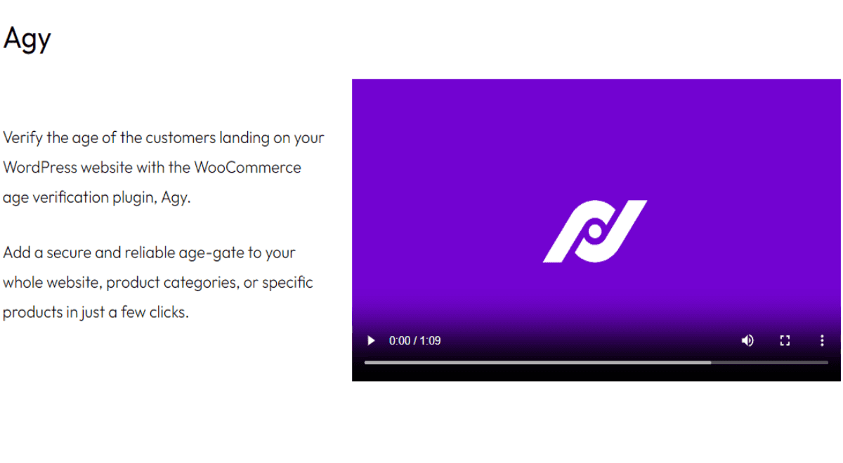 Agy WooCommerce age verification plugin pop-up with customizable design and multiple verification options