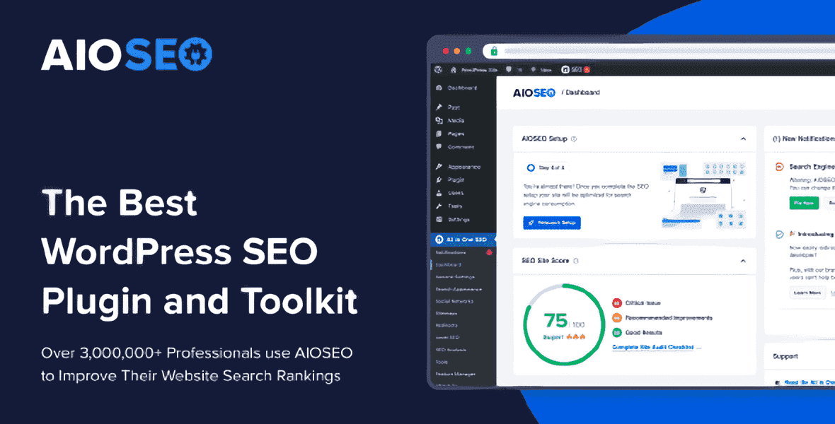 All in One SEO Pack Pro plugin interface for WordPress and WooCommerce SEO optimization
