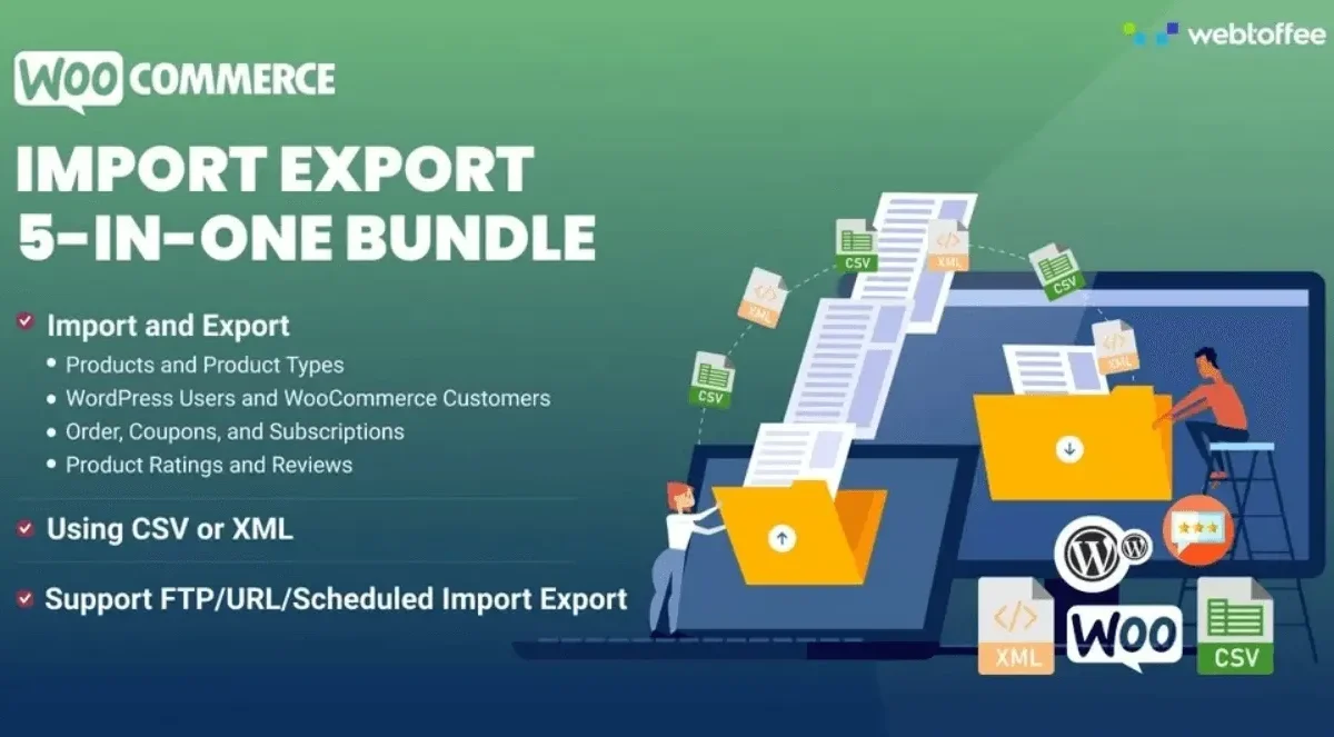 Webtofee All-In-One WooCommerce Import Export Suite plugin interface