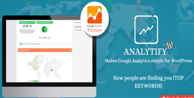 Analytify Pro WordPress analytics plugin dashboard showing real-time traffic reports and per-post metrics