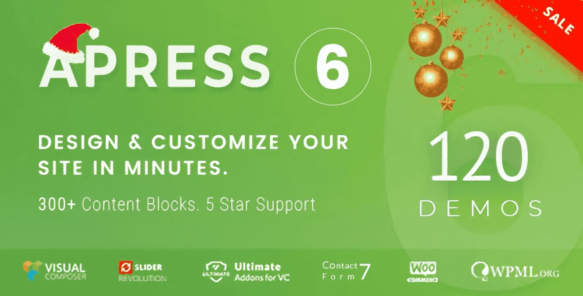 Apress responsive multi-purpose WordPress theme preview