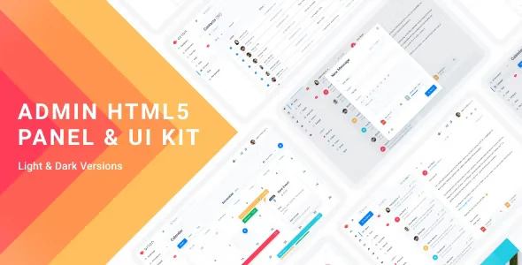 Arion HTML5 admin dashboard template showing responsive UI panels and widgets