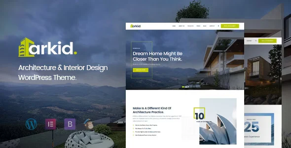 Arkid architecture and interior design WordPress theme