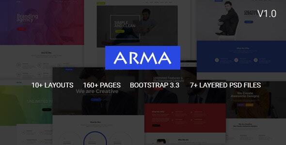 Weapon multipurpose HTML5 template for business websites