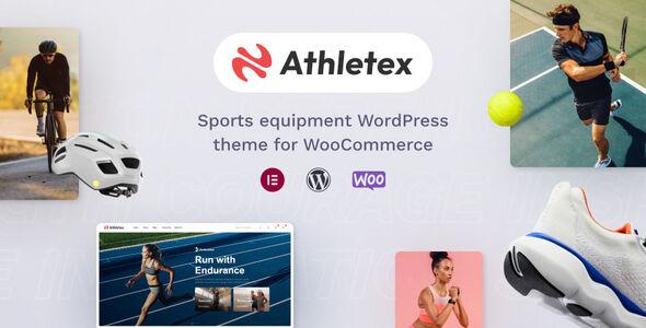 Athletex WooCommerce sport equipment theme for WordPress with Elementor integration