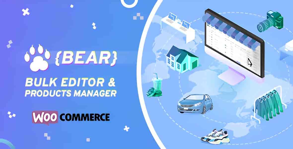 WooCommerce bulk editor plugin interface for managing products, attributes, and variations