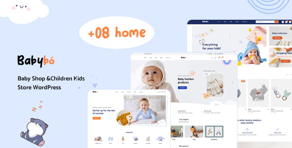 BabyBo baby shop and kids store WordPress theme preview