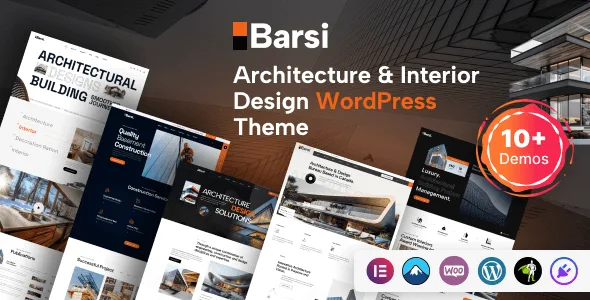 Barsi architecture WordPress theme for interior design portfolio