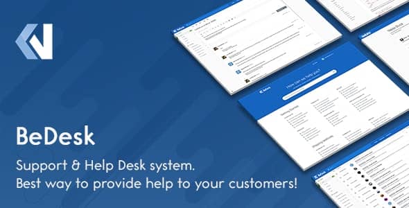 BeDesk self-hosted helpdesk ticketing system dashboard interface
