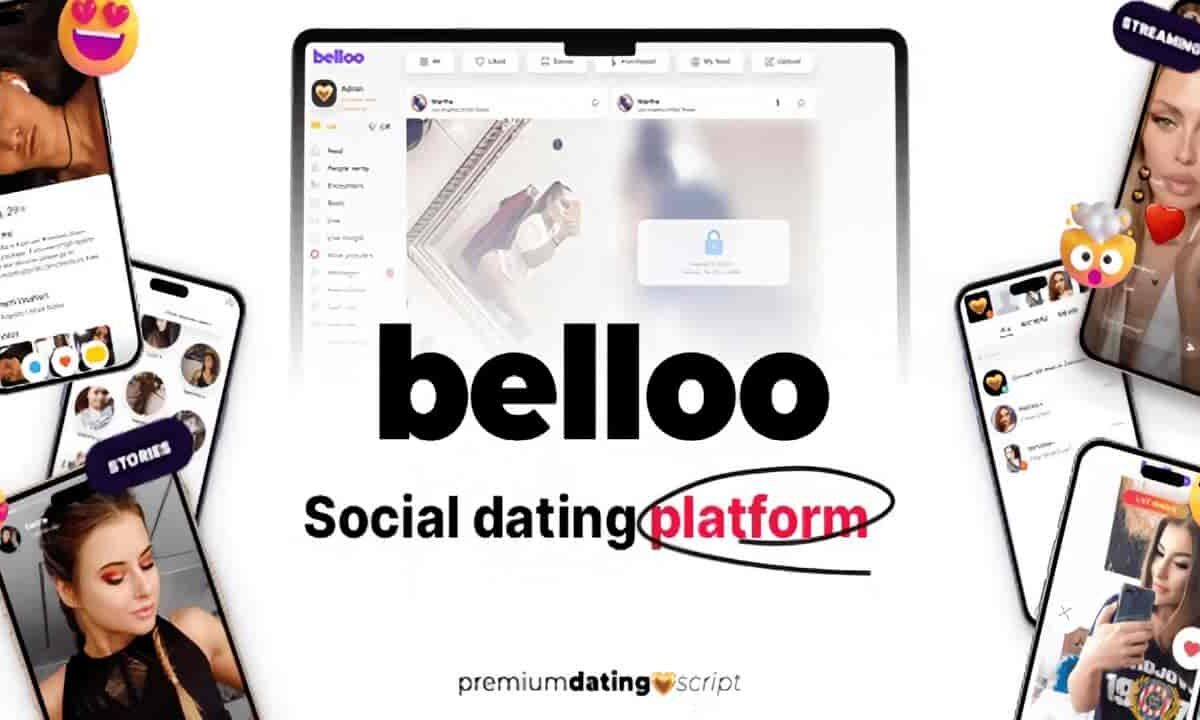 Belloo dating software PHP script dashboard with video chat and monetization features