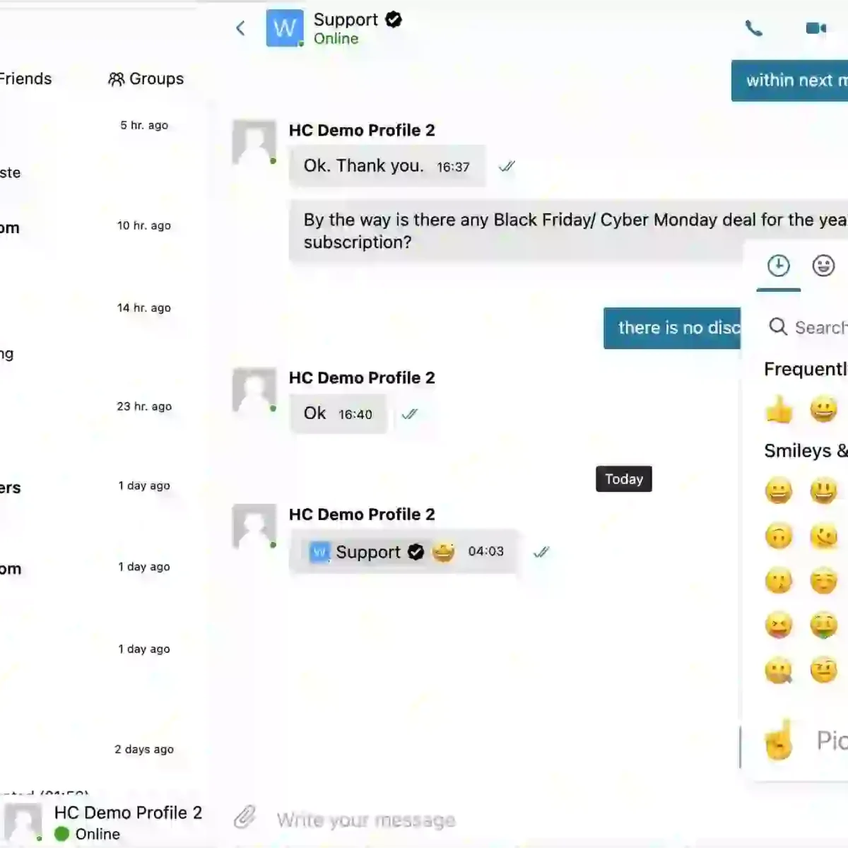Better Messages WordPress messaging plugin interface showing real-time private messaging with voice messages, file sharing, and emoji support