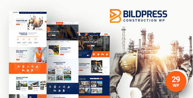 BildPress construction WordPress theme with Elementor and RTL support