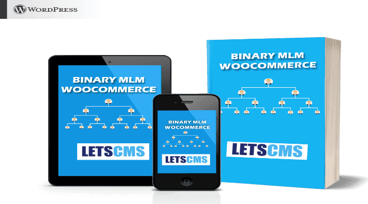 Binary MLM WooCommerce WordPress plugin interface showing network tree and sponsor management