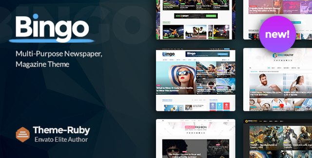 Bingo WordPress theme for magazine and blog websites
