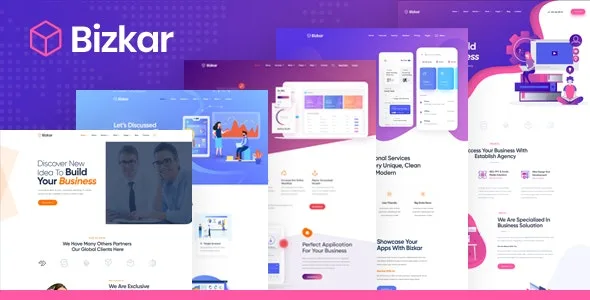 Bizkar creative multi-purpose HTML template for modern websites