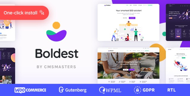 Boldest WordPress theme for SEO and marketing agencies dashboard preview