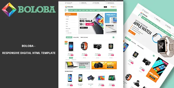 Boloba Electronics Store Ecommerce HTML Template – responsive online store design
