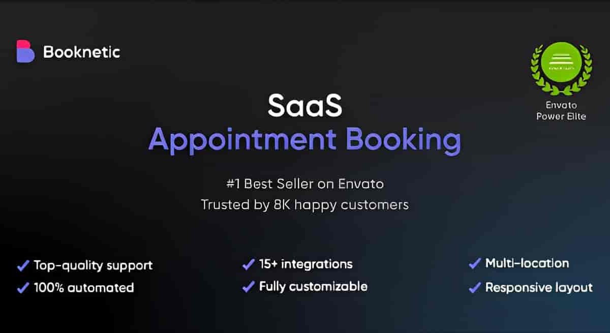 Booknetic WordPress appointment scheduling plugin for automated online bookings and payments