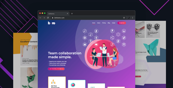 Boro SaaS HTML template showcasing modern design with vibrant colors and unique section dividers
