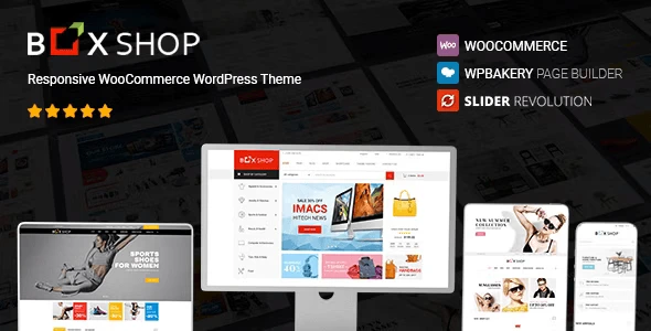 BoxShop responsive WooCommerce WordPress theme homepage preview