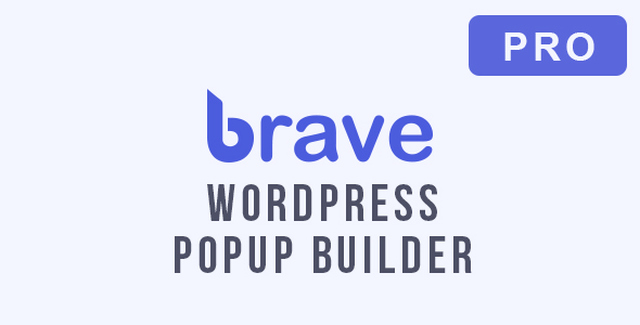 Brave WordPress Popup Builder Pro plugin interface