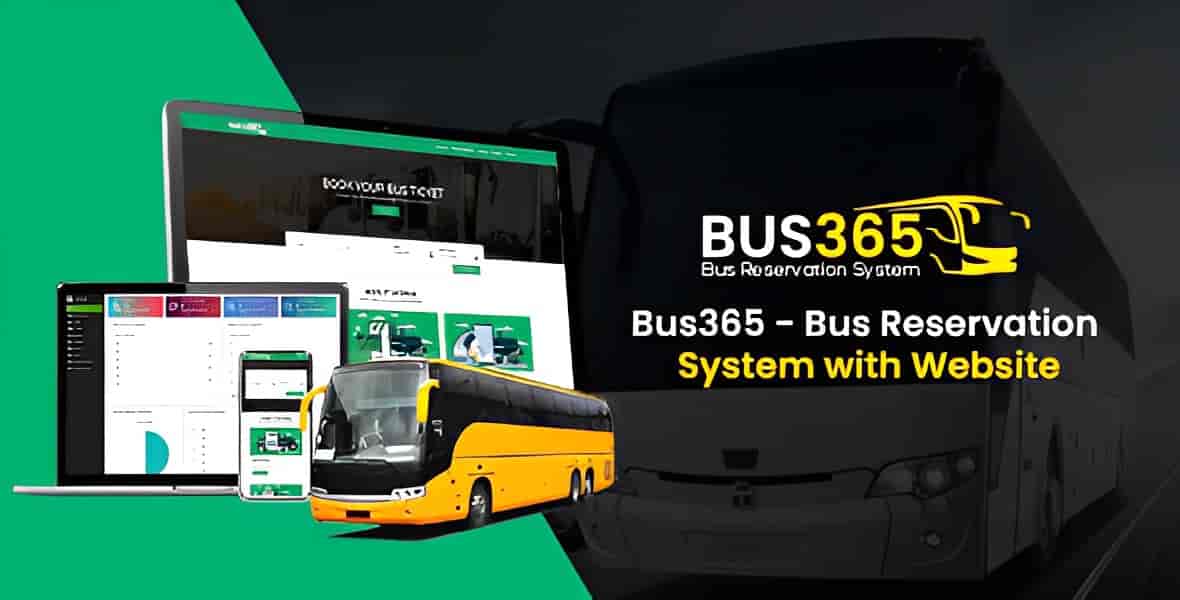 Bus365 bus reservation system PHP script with customer booking website interface