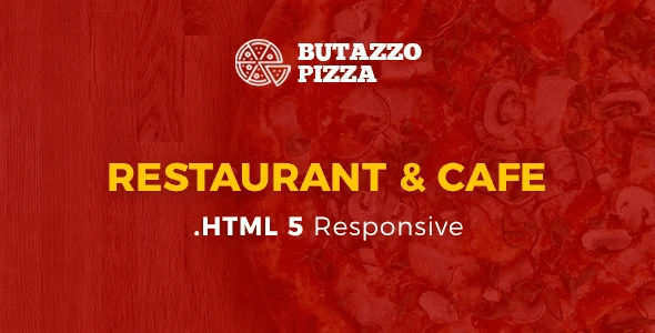 Butazzo Pizza restaurant one-page HTML template preview