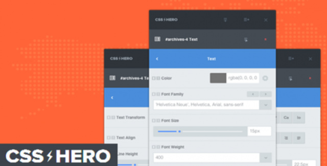 CSS Hero PRO WordPress plugin visual CSS editor interface