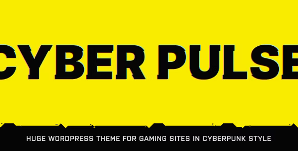 CyberPulse gaming and esports WordPress theme with cyberpunk design