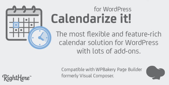 Calendarize It! WordPress calendar plugin interface showing multiple event calendar views