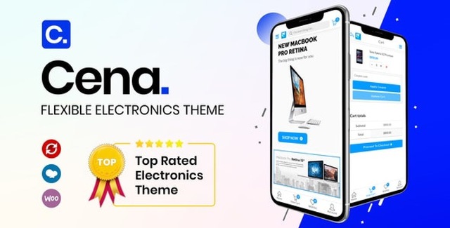 Cena Store multipurpose WooCommerce WordPress theme homepage preview