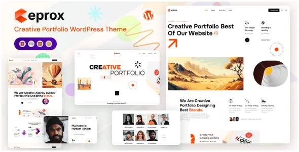 Ceprox creative portfolio WordPress theme with Elementor integration