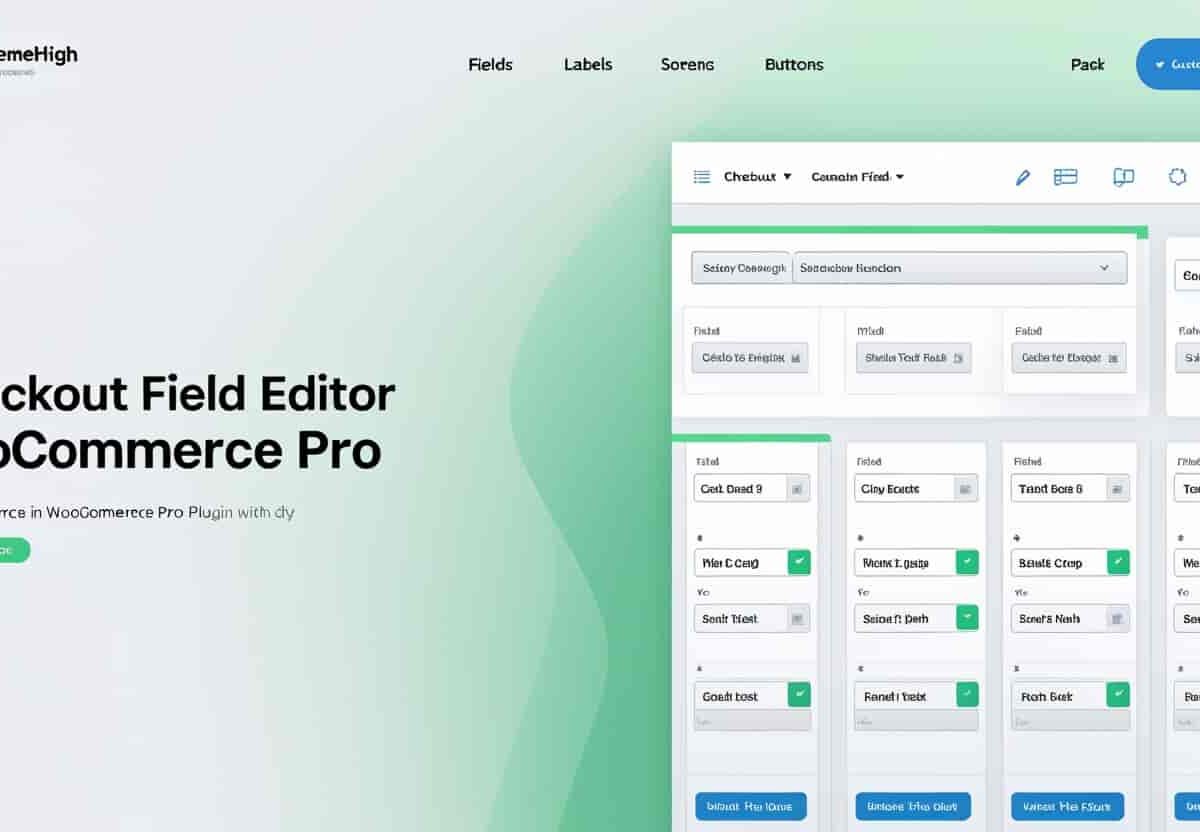 Checkout Field Editor for WooCommerce Pro plugin interface showing customizable checkout form fields