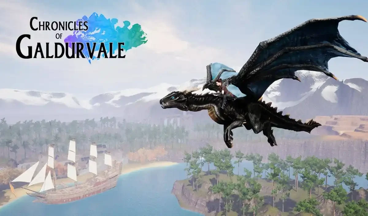 Chronicles Of Galdurvale Windows PC game featuring dragon riding and open-world action adventure gameplay