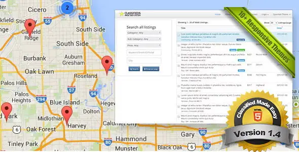 Classified Made Easy PHP script for building classifieds and listing websites