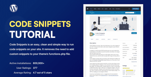 Code Snippets Pro WordPress plugin interface for managing site customizations in one dashboard