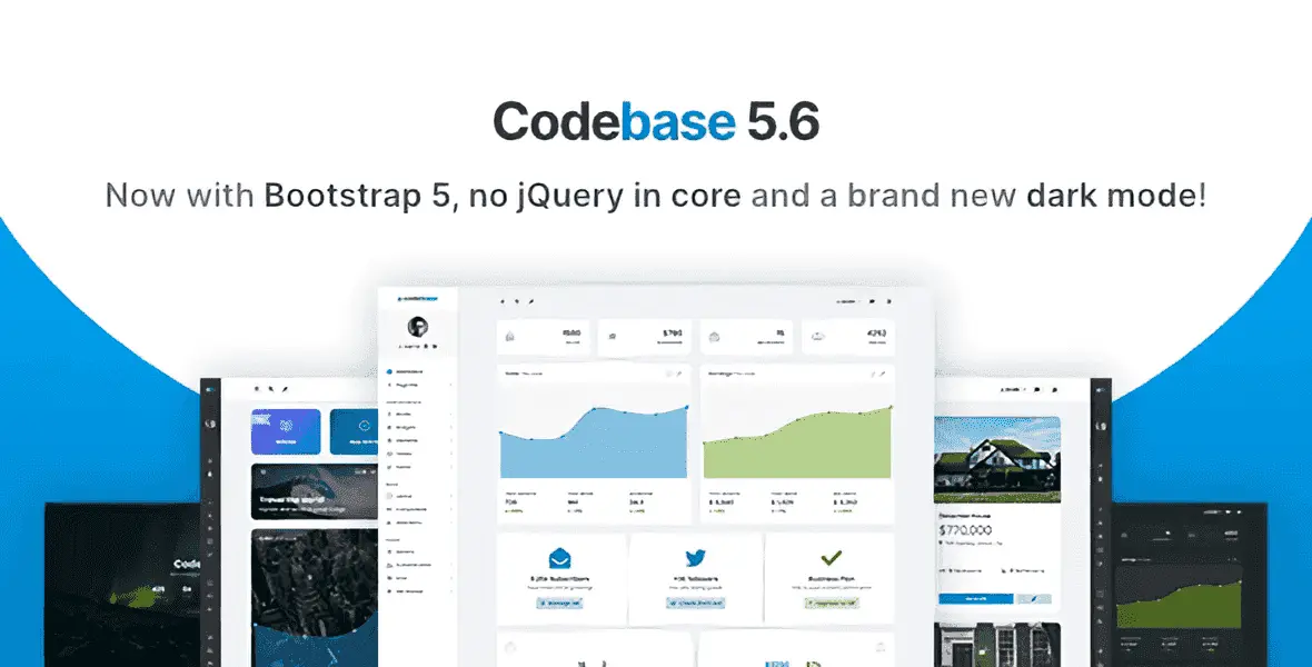 Codebase Bootstrap 5 admin dashboard template with Laravel 10 starter kit preview