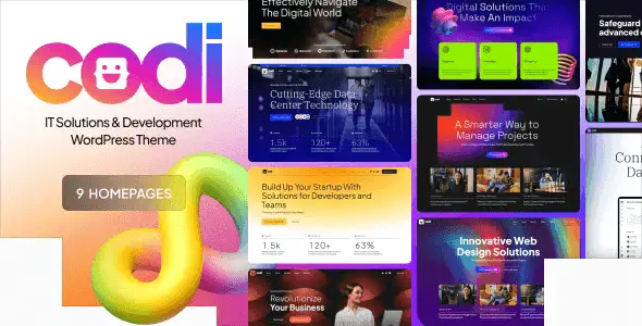 Codi IT Services WordPress Theme homepage layout preview