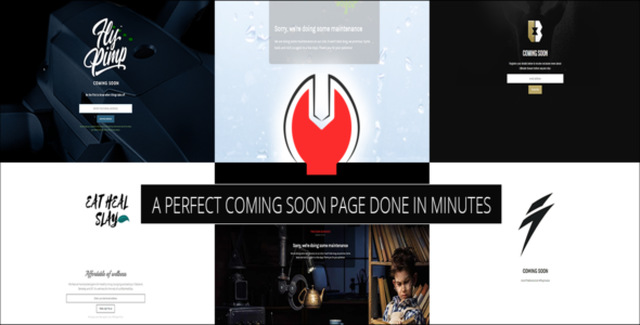 Coming Soon and Maintenance Mode PRO WordPress plugin dashboard with customizable themes and stock images