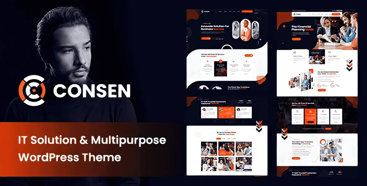 Consen WordPress theme for IT solutions and technology businesses